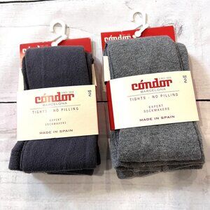 🆕NWT 2 Pairs Of Gray Condor Tights